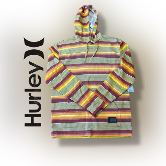 Hurley Other - NWT Hurley Men's "Surf Poncho" Baja Striped Hoodie - Size S